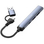 تصویر هاب USB ۴ پورت الدینیو مدل DS64C 