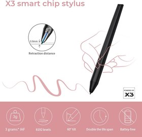 تصویر XP-PEN Deco L Graphics Drawing Tablet Ultrathin Digital Pen Tablet with X3 Smart Chip Pen Tilt Function 8 Shortcut Keys10x6 Inch Working Area (Pink) - ارسال 15 الی 20 روز کاری 