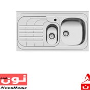 تصویر سینک ظرفشویی یک و نیم لگنه اخوان کد 75 روکار - راست Akhavan Model 75 Type On-Sit Sink