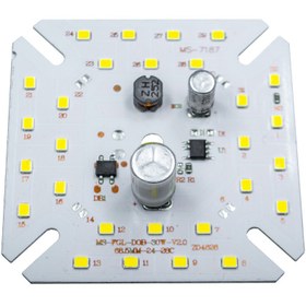 تصویر چیپ ال ای دی 30 وات ماژول دی او بی 2خازنه رنگ سفید مهتابی مناسب جهت تعمیر لامپ Dob 30w ms