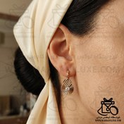 تصویر گوشواره مجلسی طلایی ژوپینگ 