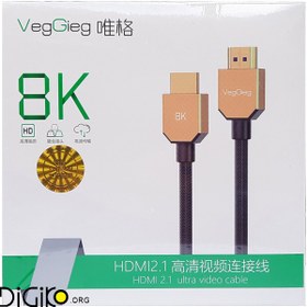 تصویر کابل HDMI2.1 8K وگیگ 2 متری مدل V-H504 