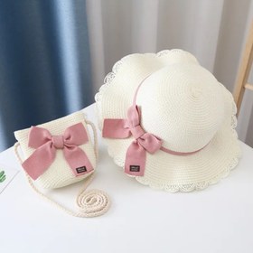 تصویر ست کیف و کلاه پاپیون 