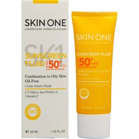 تصویر ضدآفتاب فلوئید اس پی اف ۵۰ اسکین وان Sunscreen Fluid SPF50 For Oily Skin