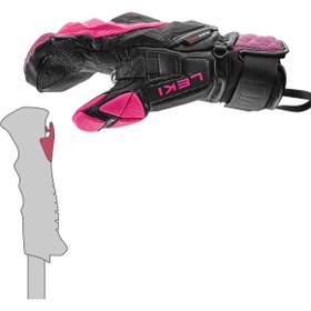 تصویر دستکش اسکی لکی WCR Venom SL 3D Mitt - صورتی 