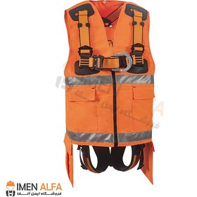 تصویر هارنس کار در ارتفاع P-451 PO ژاکت دار کایا سیفتی Kaya Safety P-451 PO Kaya Safety jacket work harness at height