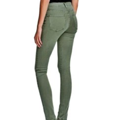 تصویر شلوار جین زنانه برند سوئدی H and M سایز 32 اروپایی رنگ سبز خاکی شلوار جین اچ اند ام 