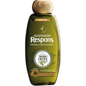 تصویر شامپو گارنیر مدل تغذیه کننده قوی، حاوی روغن زیتون، حجم 400 میلی لیتر ا Garnier Respons Mythic Olive 400 ml shampoo Garnier Respons Mythic Olive 400 ml shampoo