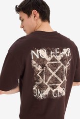 تصویر تی شرت مردانه قهوه ای دفکتو 