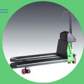 تصویر جک پالت باسکول دار با ظرفیت حداکثر ۲ تن Scaled pallet jack with a maximum capacity of 2 tons