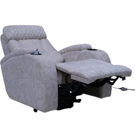 تصویر مبل ریلکسی تک نفره لیزی بوی مدل TV با جالیوانی Lazy Boy single Seater TV Recliner Sofa with Cup Holder