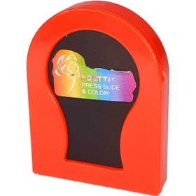 تصویر گچ مو سکه ای قرمز 