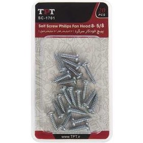 تصویر مجموعه 20 عددی پیچ خودکار تی پی تی مدل SC-1701 TPT SC-1701 Self Screw Pack Of 20 PCS