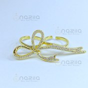 تصویر انگشتر پاپیون الماسی 