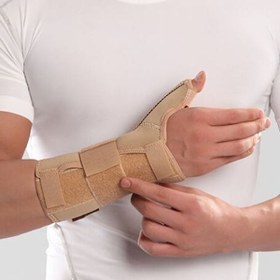 تصویر مچ شست بند نئوپرنی آتل دار پاک سمن - چپ / M ا Paksaman Neoprene Wrist Thumb Splint With Hard Bar Paksaman Neoprene Wrist Thumb Splint With Hard Bar