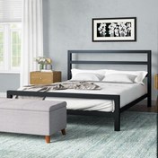 تصویر تخت خواب یک و دو نفره فلزی طرح الیکا 