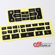 تصویر برچسب لیزری دکمه های پنل تهویه و ضبط پژو پارس کد ۱۰۷۹۷ 