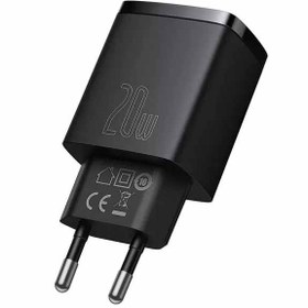 تصویر شارژر دیواری فست شارژ بیسوس Baseus Compact Quick Charger U+C PD QC CCCP20UE CCXJ-B01 EU توان 20 وات 