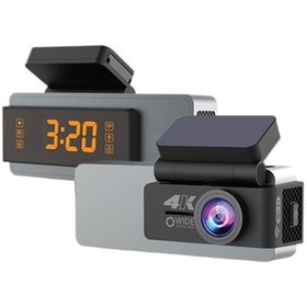 تصویر دوربین ثبت وقایع بیسیم k901 dash cam، دوال لنز (جلو و عقب) 