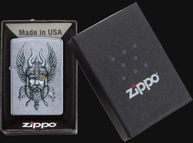 تصویر فندک زیپو مدل Zippo Viking Warrior Design کد 29871 Zippo Viking Warrior Design Lighter 29871