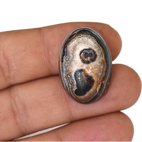 تصویر نگین عقیق داوودی مصور (ورس جزئی) D16 