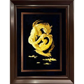تصویر تابلو روکش طلا - طرح اژدها 