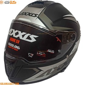 تصویر کلاه کاسکت فک ثابت اکسیس عینک دار - cod 1 Axis motorcycle helmet fixed jaw with glasses - cod 1