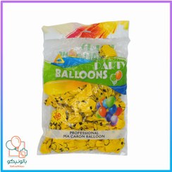 تصویر بادکنک ایموجی لبخند ۱۲ اینچ (بسته ۱۰۰ عددی) 