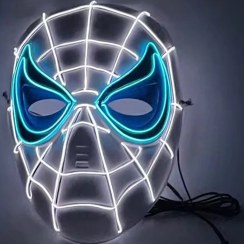 تصویر نقاب ال ای دی طرح اسپایدرمن 