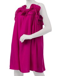 تصویر پیراهن زنانه سرخابی سرژه Serge کد 205489 