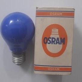 تصویر لامپ قدیمی OSRAM آبی 15 وات اصل آلمان 