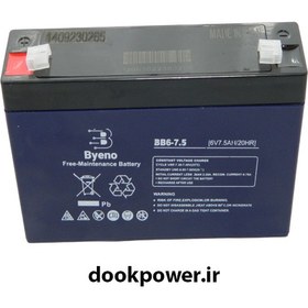 تصویر باطری 6 ولت 7 آمپر ماشین یا موتور شارژی 6 volt 7 amp battery