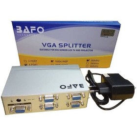 تصویر اسپلیتر 1 به 4 پورت VGA بافو مدل BF-H234 با 