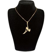 تصویر گردنبند مدل اسم مادر طرح فارسی نستعلیق - نقره ای م