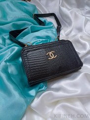 تصویر کیف پاسپورتی دوشی زنانه سه زیپ CHANEL 