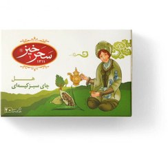 تصویر چای سبز کیسه ای طعم هل 