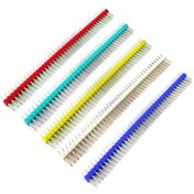 تصویر پین هدر 40*2 نری صاف 2.54mm آبی 