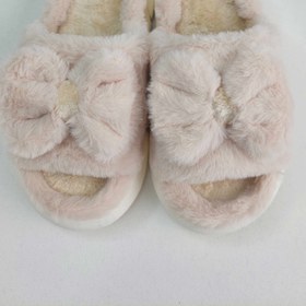 تصویر اسلیپر فانتزی زنانه طرح پاپیون - استخوانی / 40-41 