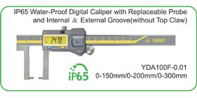 تصویر کولیس دیجیتال شیار سر تعویض شو ضد آب ترما دقت 0.01 - 20cm TERMA IP65 Water-Proof Digital Caliper with Replaceable Probe and Internal External Groove(without Top Claw)