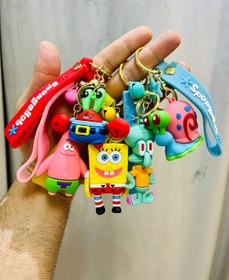 تصویر جاکلیدی حلزون باب اسفنجی SpongeBob snail keychain