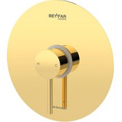 تصویر شیر توالت تو کار بهفر کروم براق پلیت C 