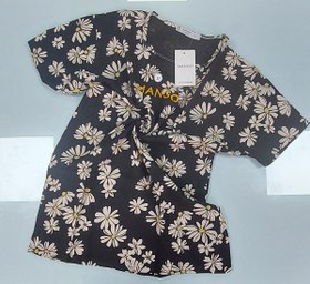 تصویر تیشرت نخی زنانه منگو طرح دار - ایکس لارج XL / ۱۵۵۰۰۰ T-shirt Mango