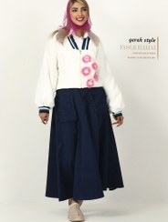 تصویر ست بامیر و دامن گره استایل کیتی 