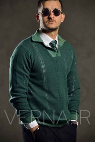 تصویر بافت مردانه یقه ایتالیایی طرحدار زارا 