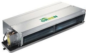 تصویر فن کویل سقفی توکار گرین مدل GDF800P1 خرید فن کویل سقفی توکار گرین CFM 800 سرد و گرم Horizontal Concealed FanCoil Green