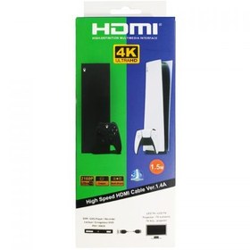 تصویر کابل HDMI 4K 1.5m کنسول بازی PS5 و XBOX ا HDMI 4K 1.5m cable for PS5 and XBOX game consoles HDMI 4K 1.5m cable for PS5 and XBOX game consoles