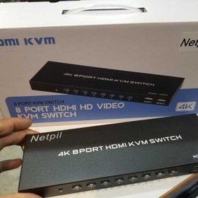 تصویر سویچ 8 پورت HDMI KVM نت پیل مدل HK 801 