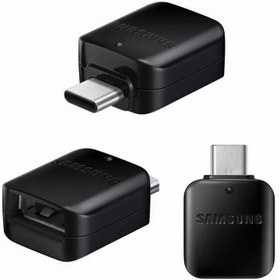 تصویر تبدیل OTG تایپ سی به یو اس بی Samsung اصل - مشکی Samsung USB Type-C to USB OTG Connector