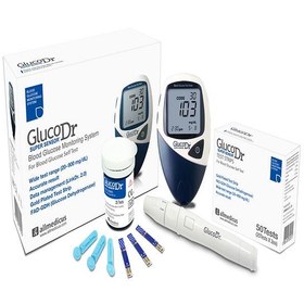 تصویر دستگاه تست قند خون گلوکو داکتر مدل Gluco Dr Super Sensor Blood Glucos Gluco Dr Super Sensor Blood Glucose