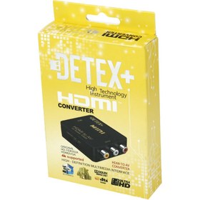 تصویر مبدل HDMI به DETEX+ AV ا HDMI TO AV CONVERTER DETEX+ HDMI TO AV CONVERTER DETEX+